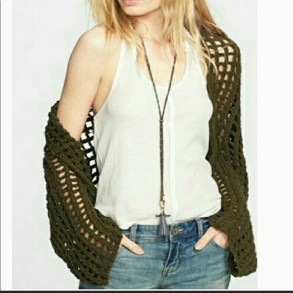 FREE PEOPLE trinity open knit shrug - Picture 3 of 16